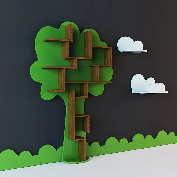 shelves for kids or for a game in kindergarten 3D Model