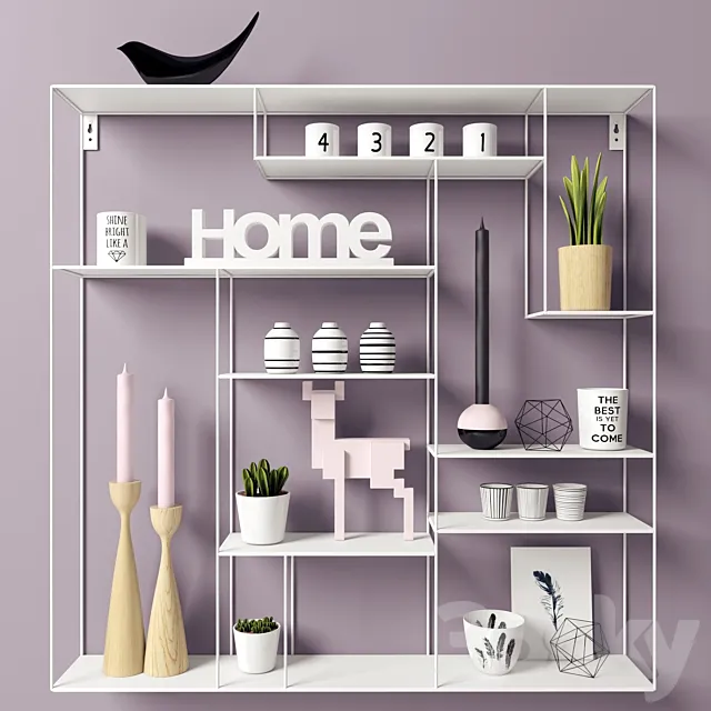 Shelves Hylla Labyrint 3D Model Shelves Hylla Labyrint 3D Model