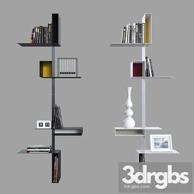 Shelves mdf italia randomissimo. 2 3D Model Download