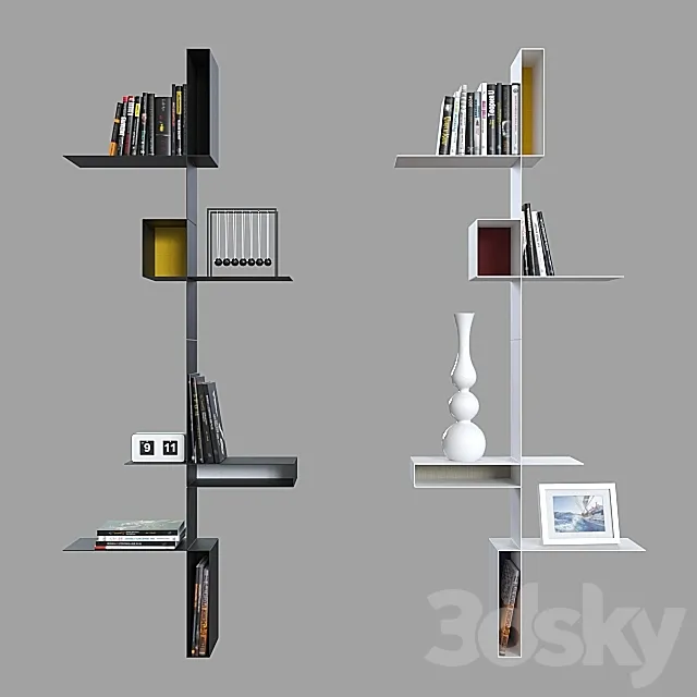 Shelves MDF Italia Randomissimo. 3D Model Shelves MDF Italia Randomissimo. 3D Model