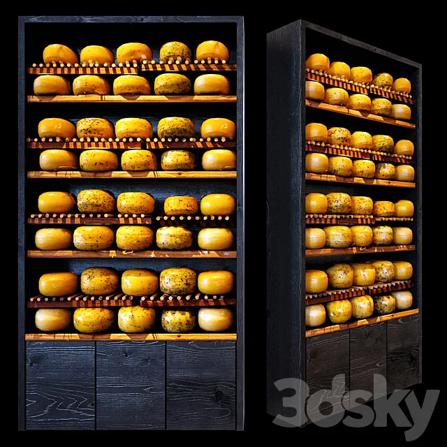 Shelves with cheese Free Download