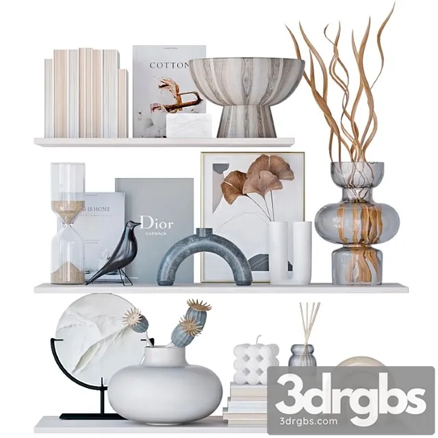 Shelves with decor 2