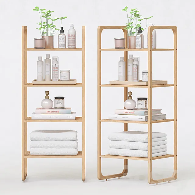 Shelving and bathroom accessories 03 3D Model
