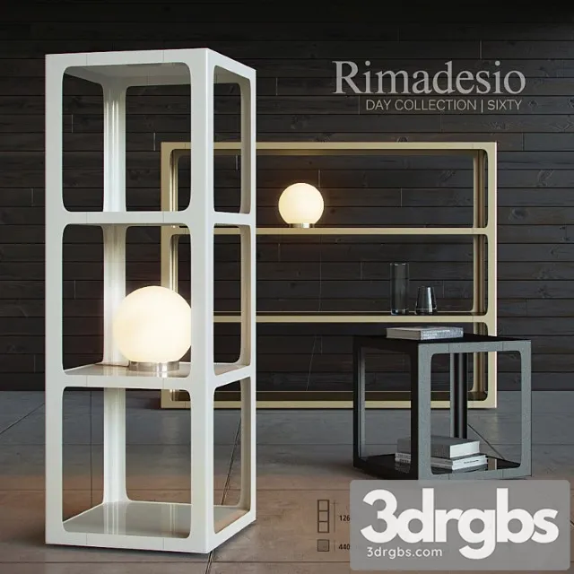 Shelving and table rimadesio sixty 2 3D Model Download