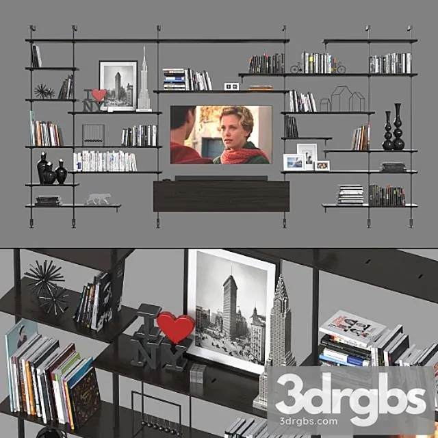 Shelving cattelan italia 2 3D Model Download Shelving cattelan italia 2 3D Model Download