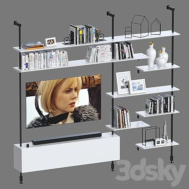 Shelving Cattelan italia Airport 3. 3D Model