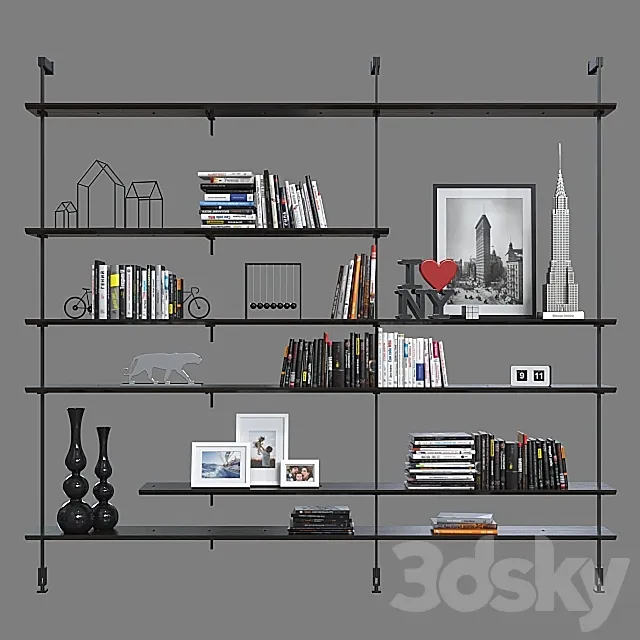 Shelving Cattelan italia Airport. 3D Model