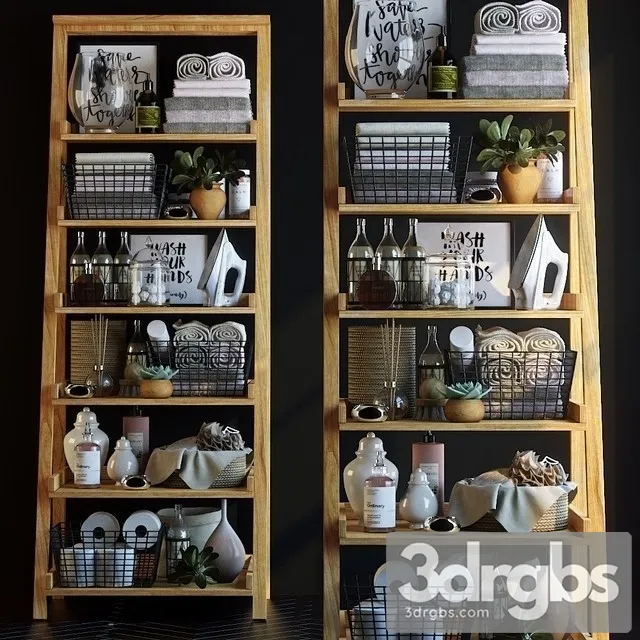Shelving Decor 3D Model Download