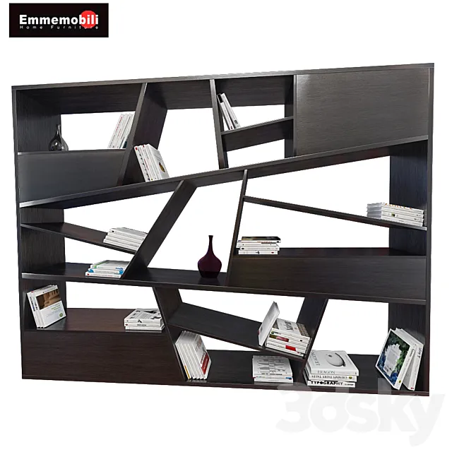 Shelving EMMEMOBILI Rosa 3D Model Shelving EMMEMOBILI Rosa 3D Model