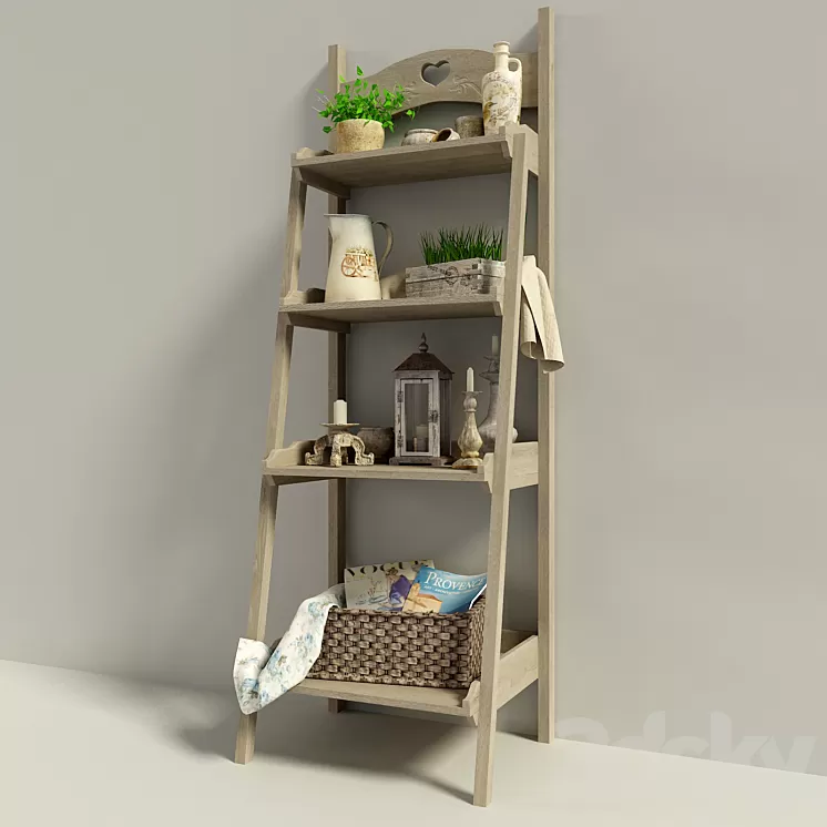 shelving in the style of "Provence" # 2 3D Model shelving in the style of "Provence" # 2 3D Model