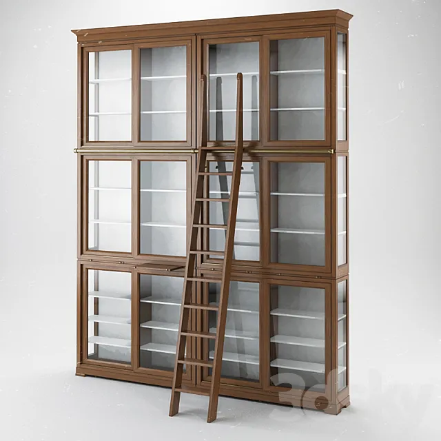 Shelving library MORELATO Biedermeier 3DModel