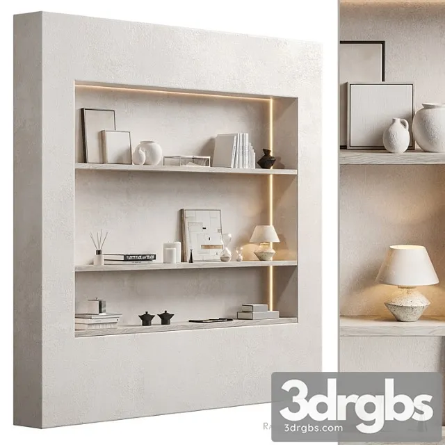 Shelving Ngsh With Decor Zara Home 3D Model Download Shelving Ngsh With Decor Zara Home 3D Model Download