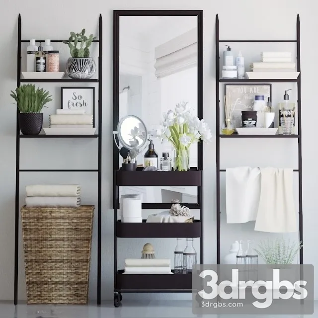 Shelving The Bathroom 5 3D Model Download