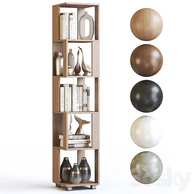 Shelving unit Hoff Soho 3D Model Free Download 3DSKY Decor Helper