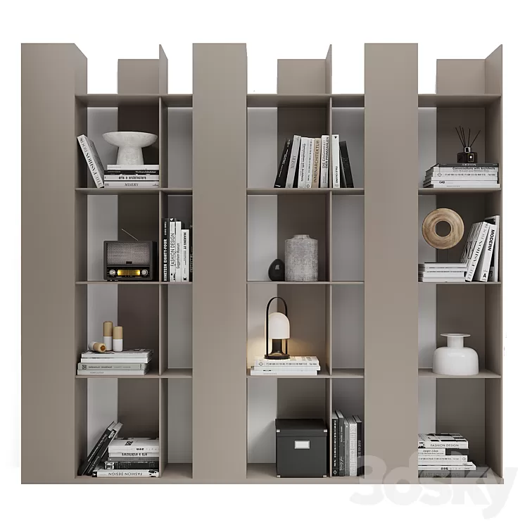 Shelving unit Lees 3D Model Free Download