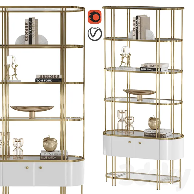 Shelving unit NEKKAR 3D Model