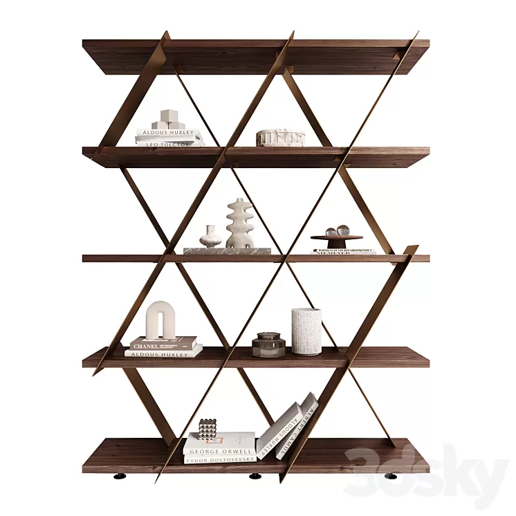 Shelving unit Tonin Casa Castle 3D Model Shelving unit Tonin Casa Castle 3D Model