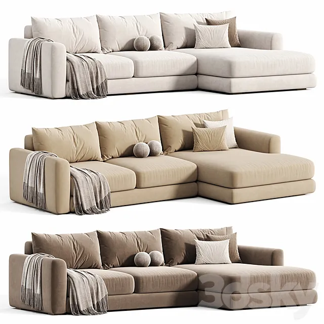 Sherlock Corner sofa 3D Model