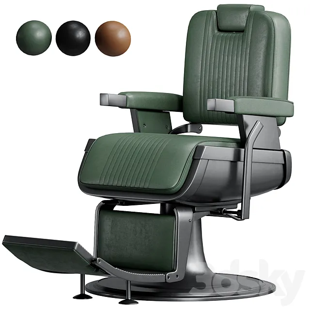 Sherman Barber Chair 3D Model