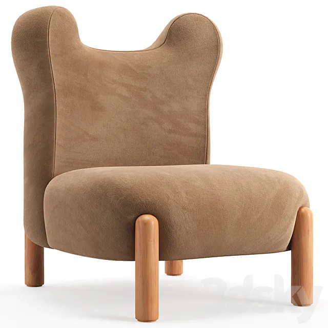SHERPA BEAR Kids Chair 3D Model SHERPA BEAR Kids Chair 3D Model