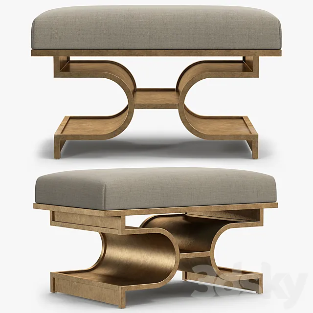 Sherrill Canet – Carlton bench 3D Model Sherrill Canet – Carlton bench 3D Model