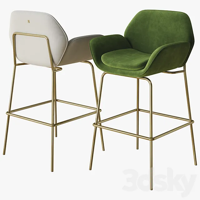 shield stool natuzzi 3D Model