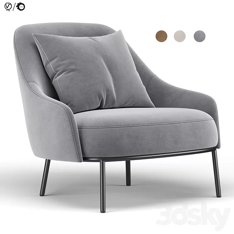 Shift Armchair 3D Model Free Download