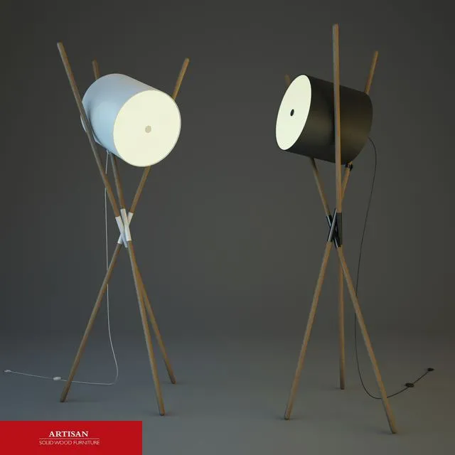 Shift floor lamp 3D Model