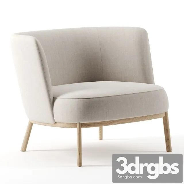 Shift wood low armchair by offecct Shift wood low armchair by offecct