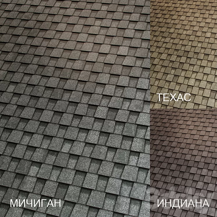 Shingles SHINGLAS (Country 02) TECHNONICOL 3D Model Shingles SHINGLAS (Country 02) TECHNONICOL 3D Model