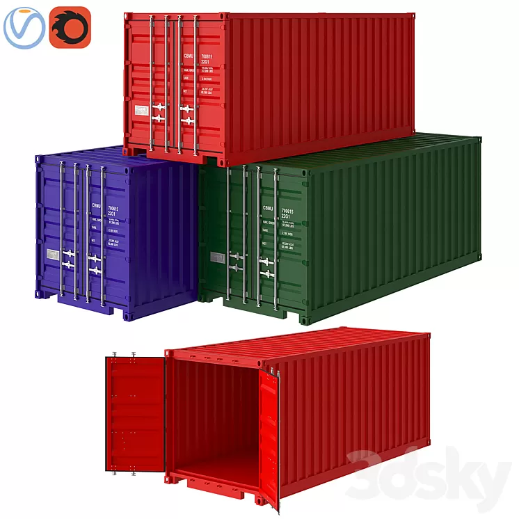 Shipping container 3D Model Shipping container 3D Model