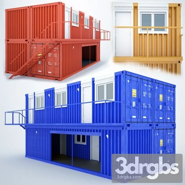 Shipping Container Homes 3D Model Download