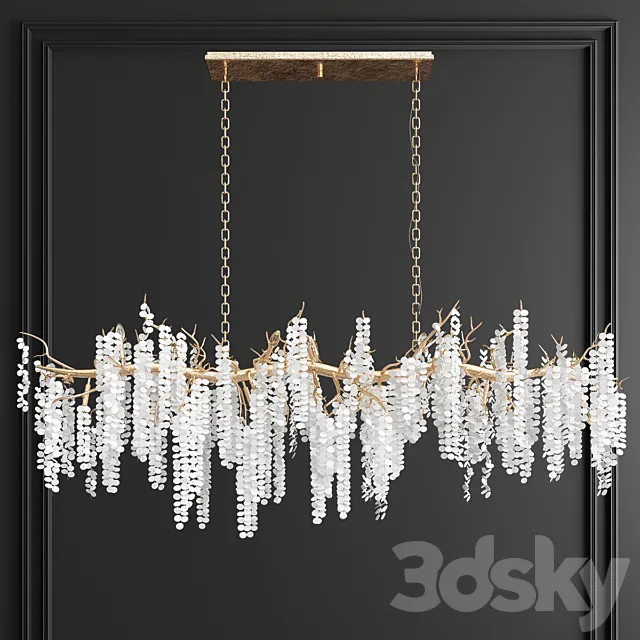 Shiro-Noda Cluster Horizontal Chandelier 3DModel