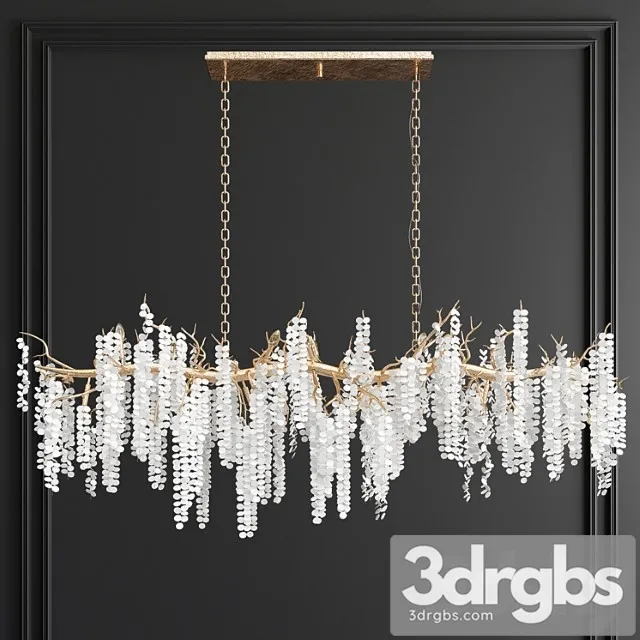 Shiro-noda cluster horizontal chandelier Shiro-noda cluster horizontal chandelier