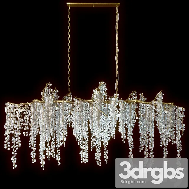 Shiro noda glass chandelier 3D Model Download
