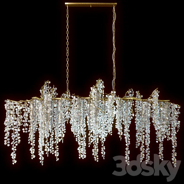 Shiro Noda Glass Chandelier 3DModel Shiro Noda Glass Chandelier 3DModel