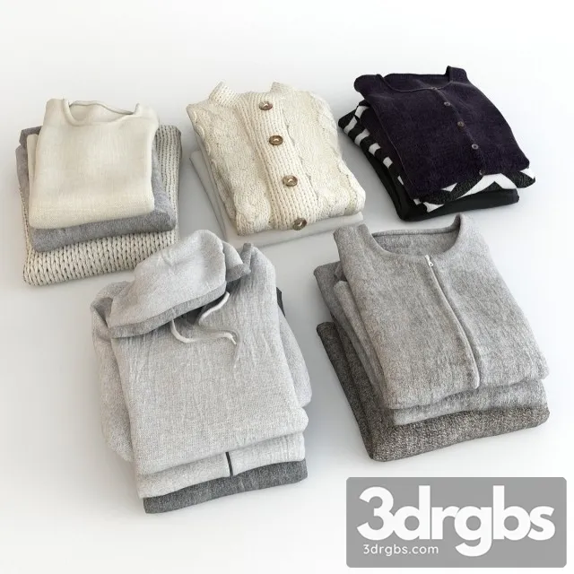 Shirt Collection 3D Model Download