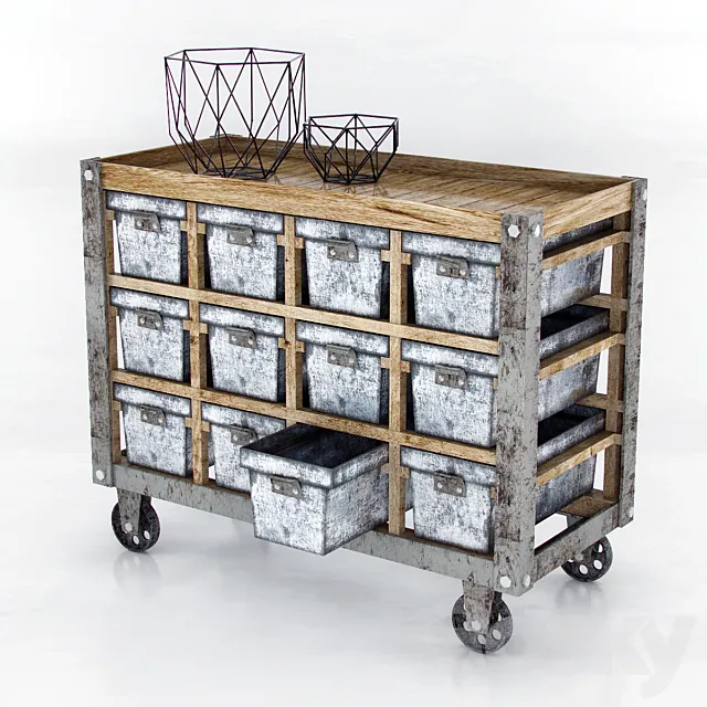 shkaf_on_wheels 3DModel shkaf_on_wheels 3DModel