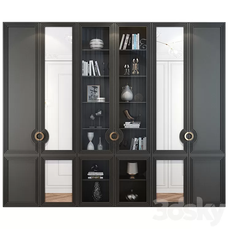 Shkafulkin Shkaf Vitrina Sevilya 3D Model Free Download