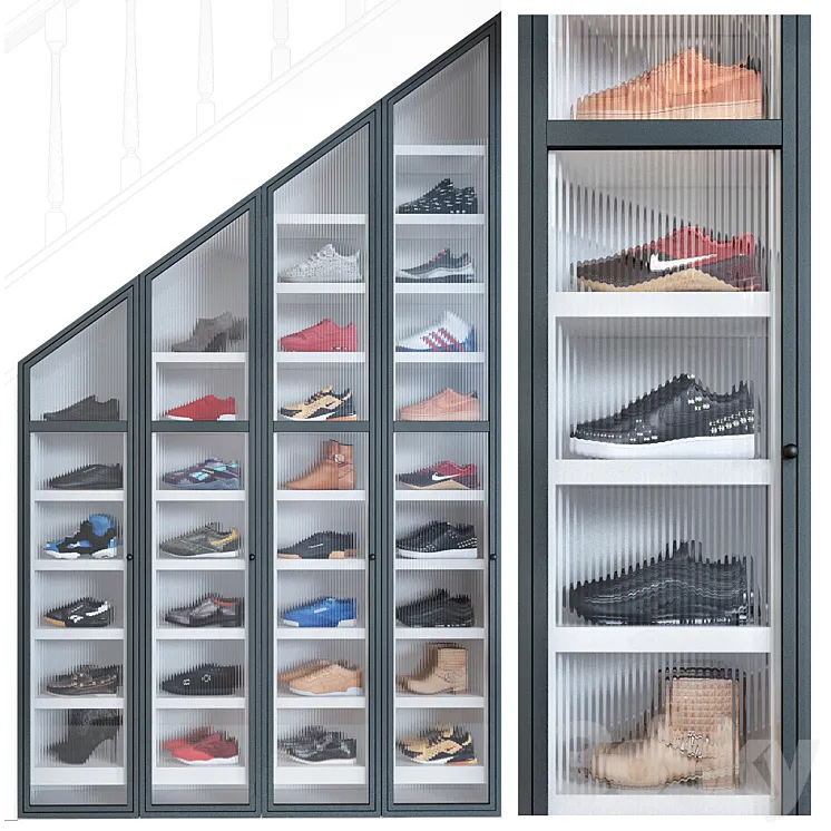 Shoe cabinet 3D Model Free Download