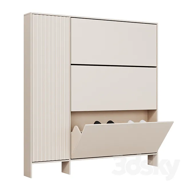 Shoe cabinet OEING 3D Model Shoe cabinet OEING 3D Model