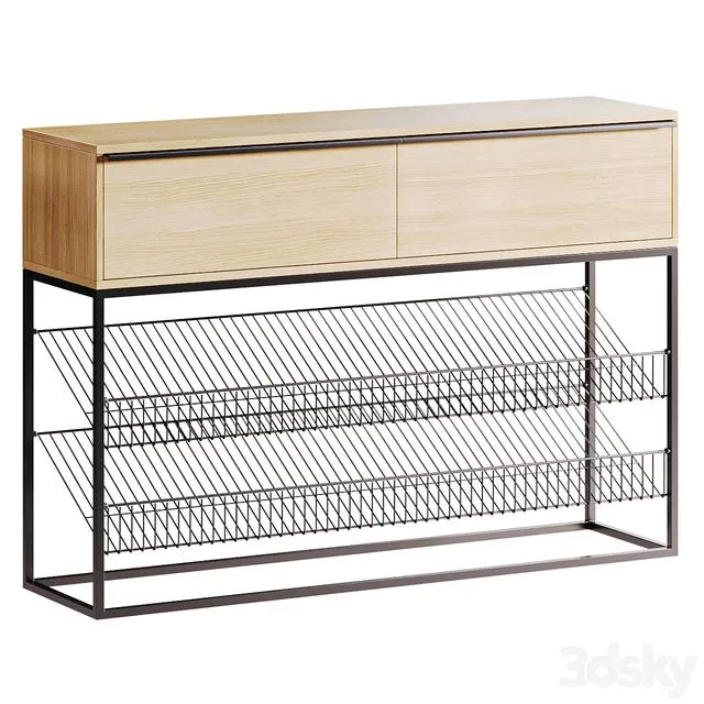 Shoe rack MEBELSON Craft 2 3D Model Shoe rack MEBELSON Craft 2 3D Model