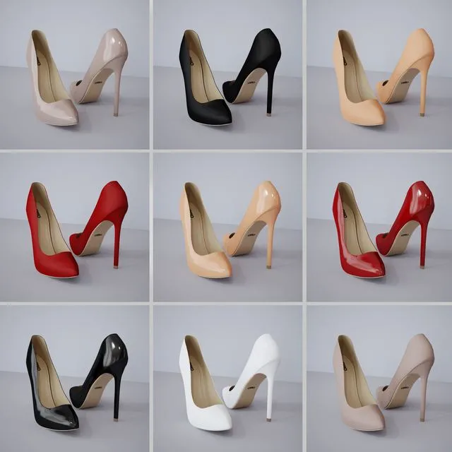 Shoes for women Ditto part one 3D Model