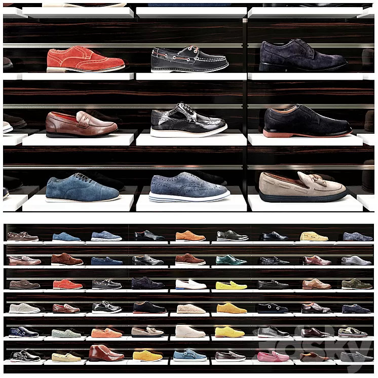 Shoes shop for man 3D Model