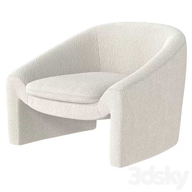 Shona accent armchair 3D Model Free Download