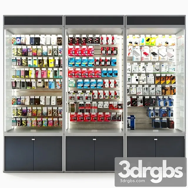 Shop accessories for mobile phones 2 3D Model Download