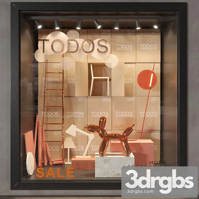Shop Window 3D Model Download