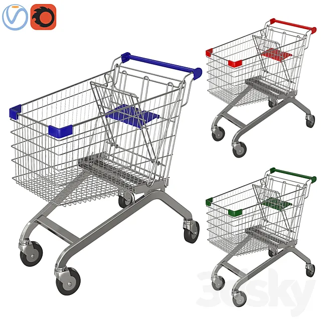 Shopping cart 3D Model