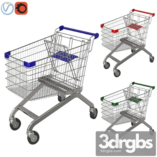 Shopping cart 3D Model Download