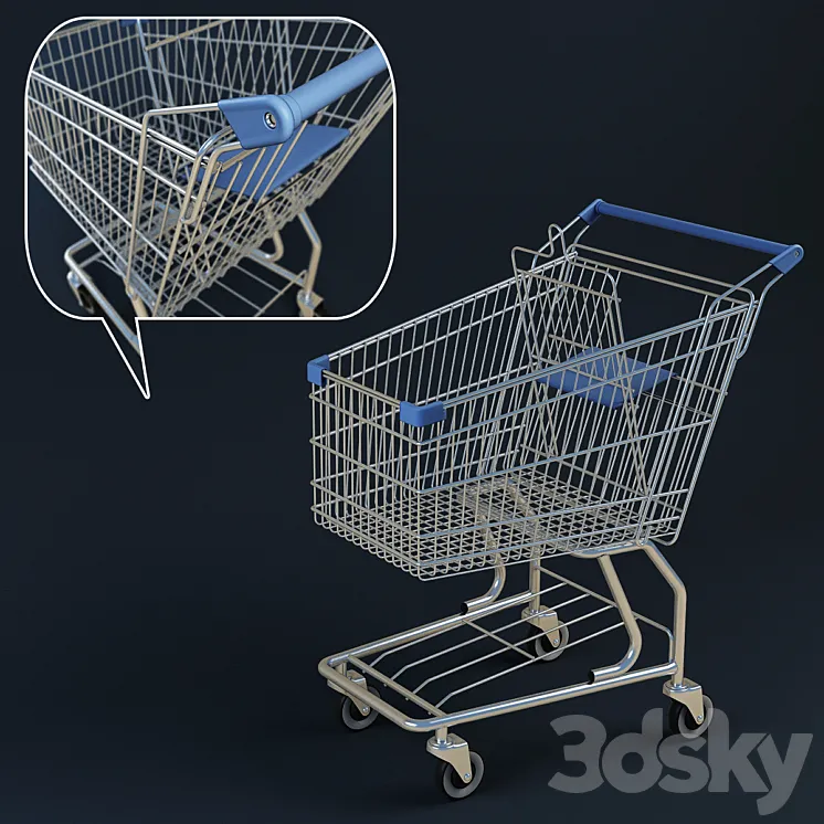 shopping cart 3D Model Free Download